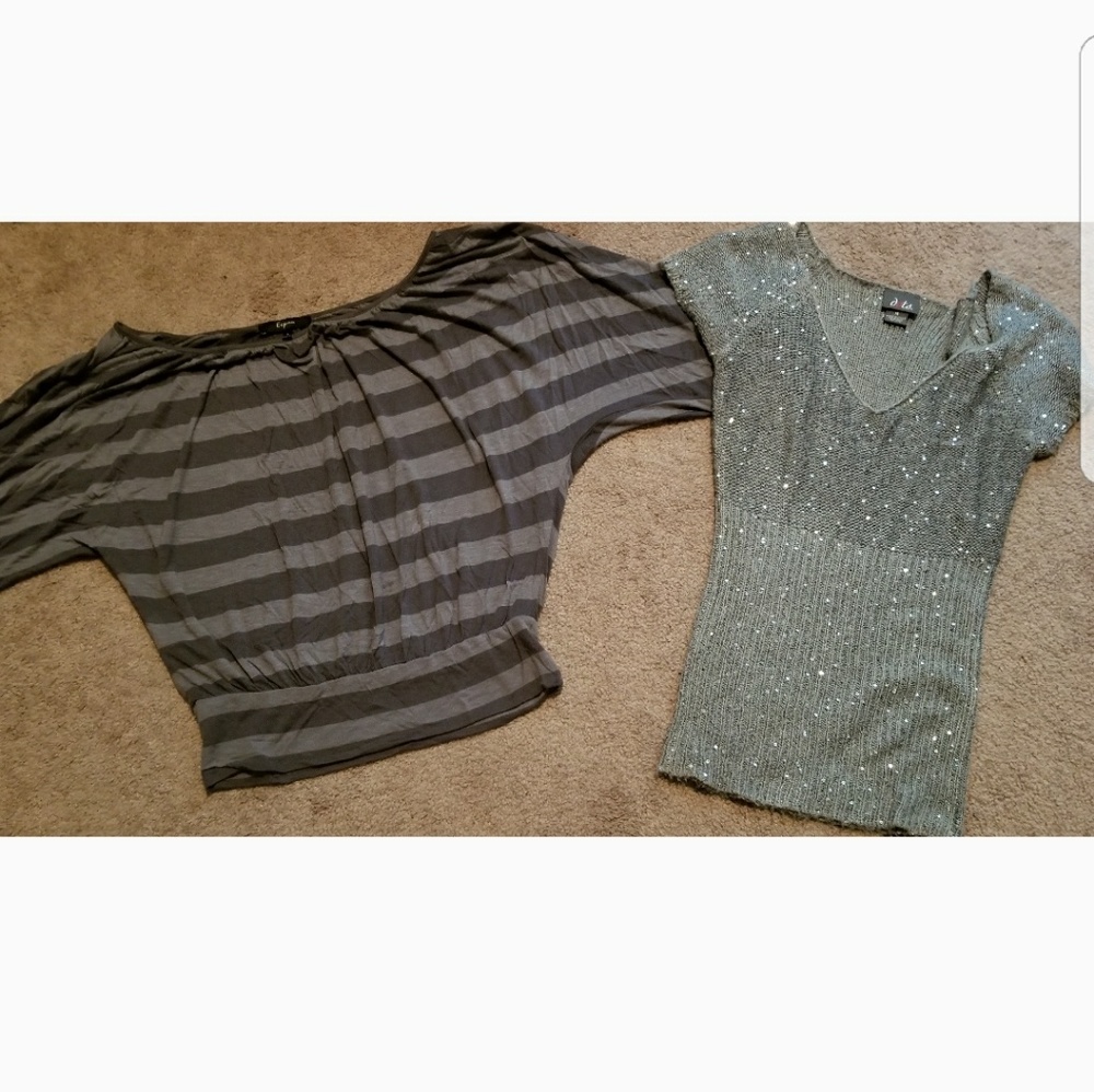 Express and Sequin Dots top